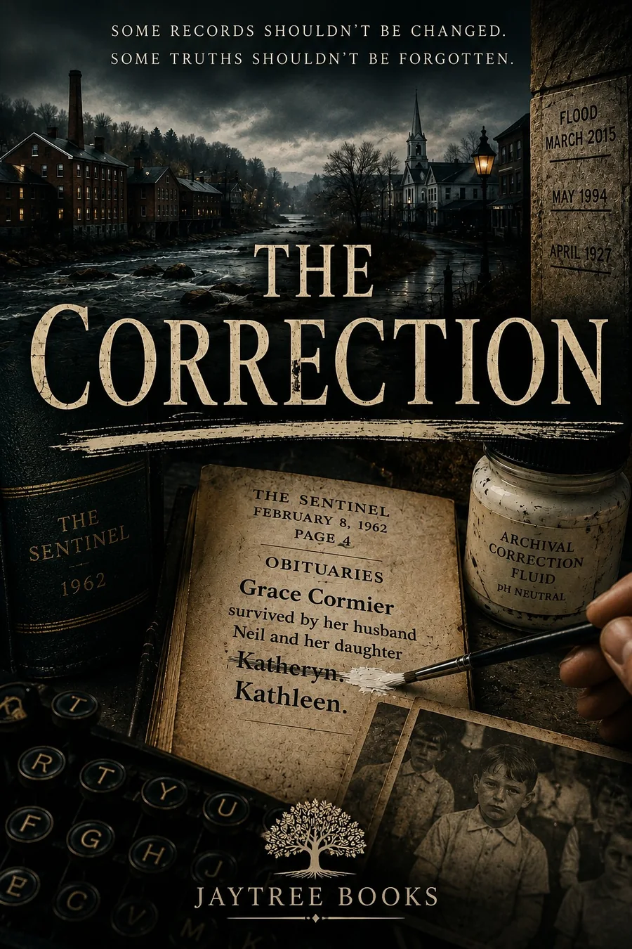 The Correction psychological archival mystery thriller book cover
